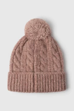 Gorro de punto trenzado