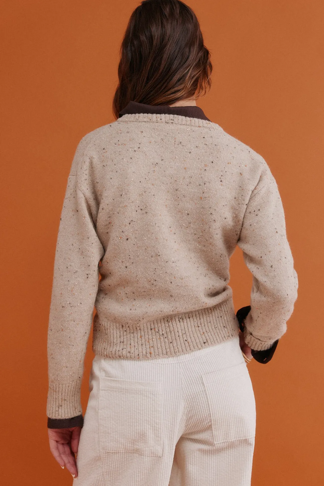 Imelda. Jersey jaspeado