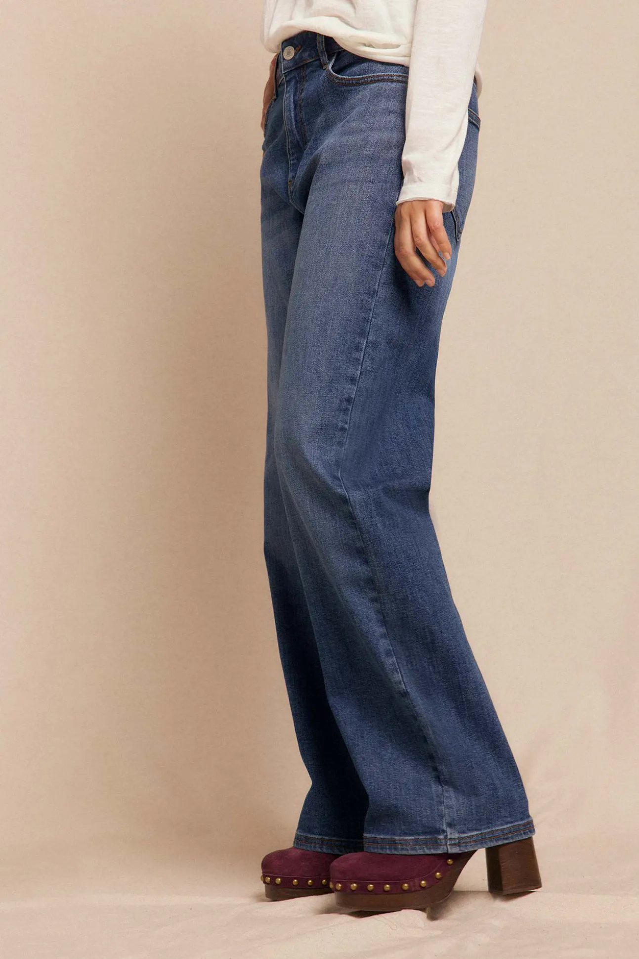 Jeans abertura bajo