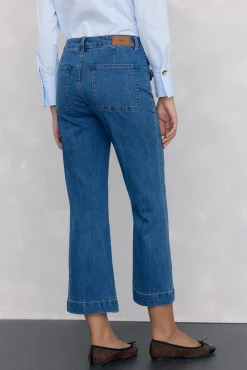 Jeans flare cropped