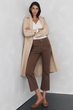 Jeans flare cropped