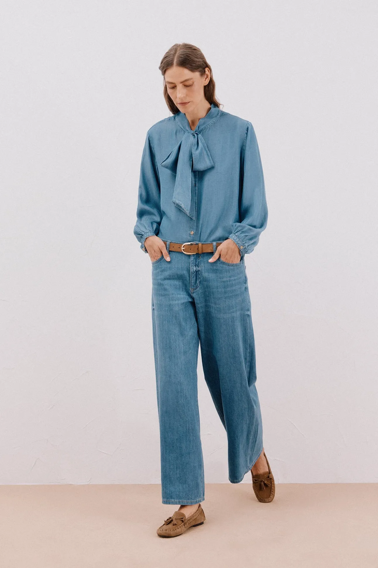 Jeans long palazzo