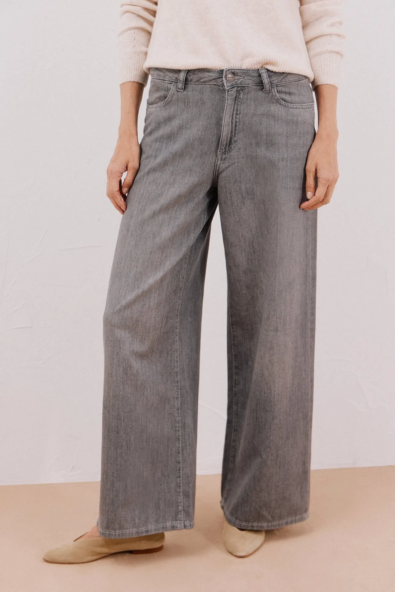 Jeans long palazzo