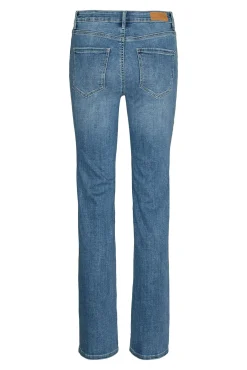 Jeans recto tiro alto