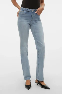 Jeans rectos tiro alto