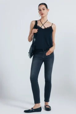 Jeans slim cropped
