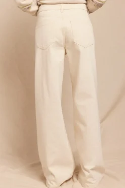 Jeans wide buttons
