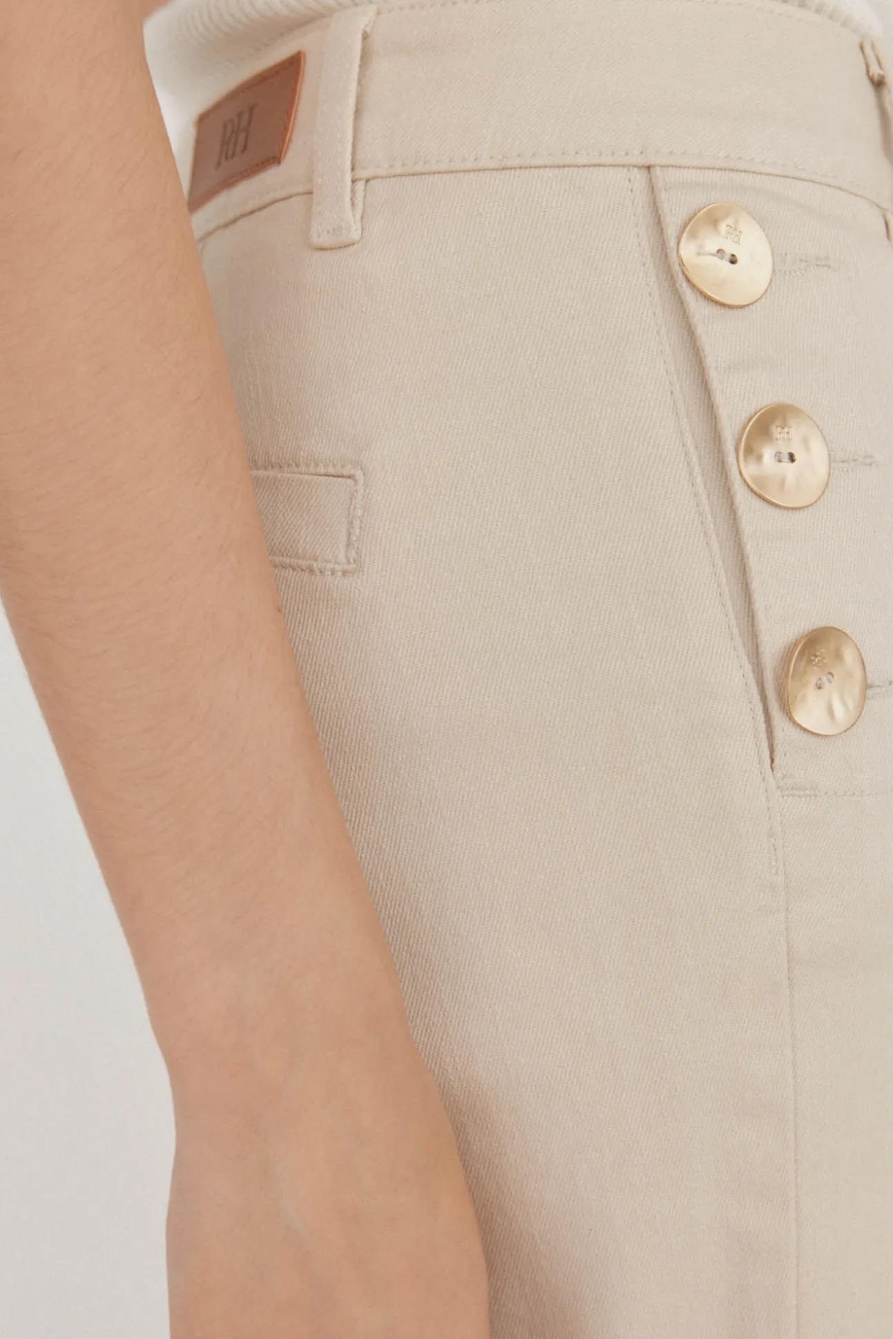 Jeans wide leg cropped