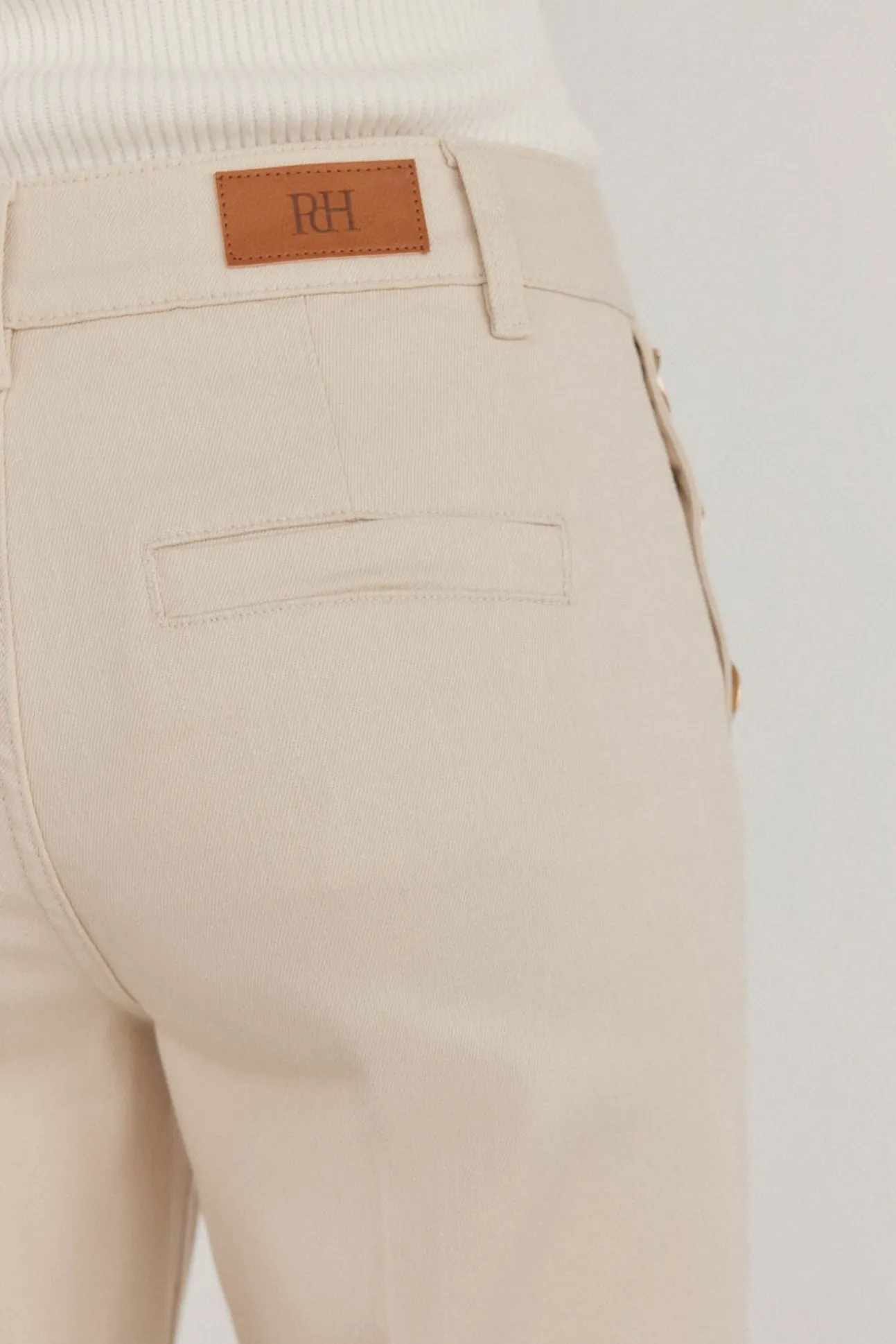 Jeans wide leg cropped