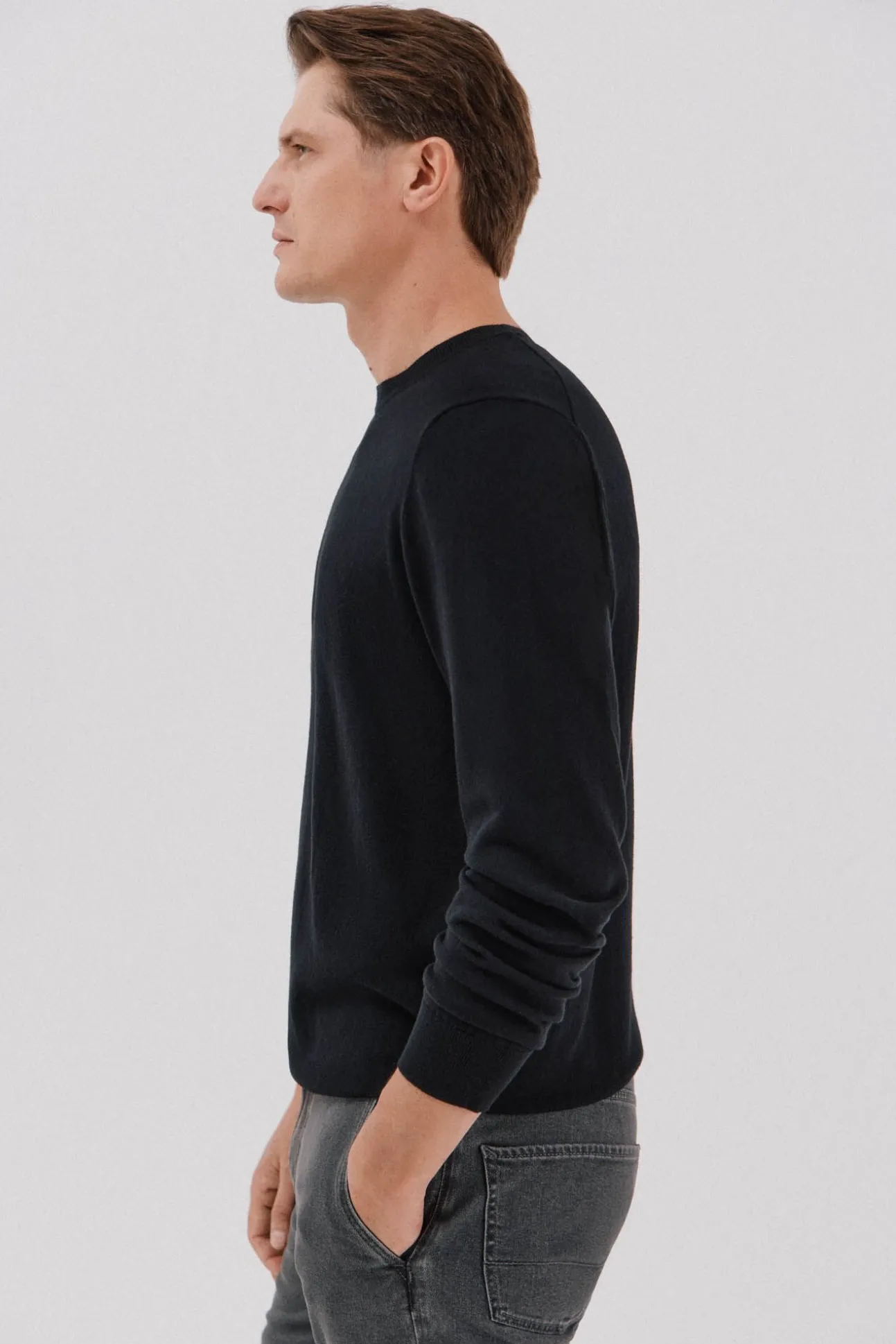 Jersey algodón cashmere cuello caja