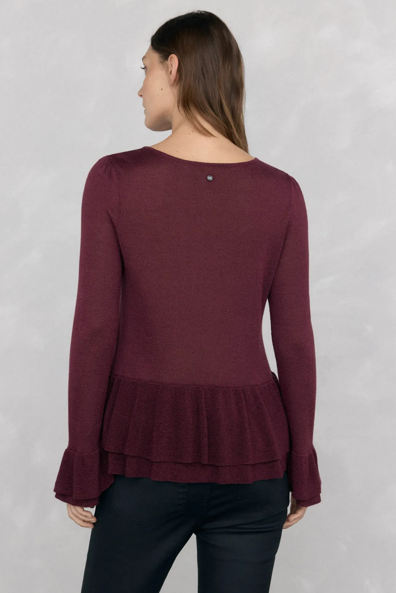 Jersey brillo volantes