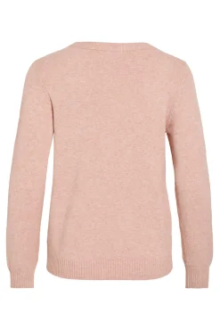 Jersey con cuello redondo de viscosa