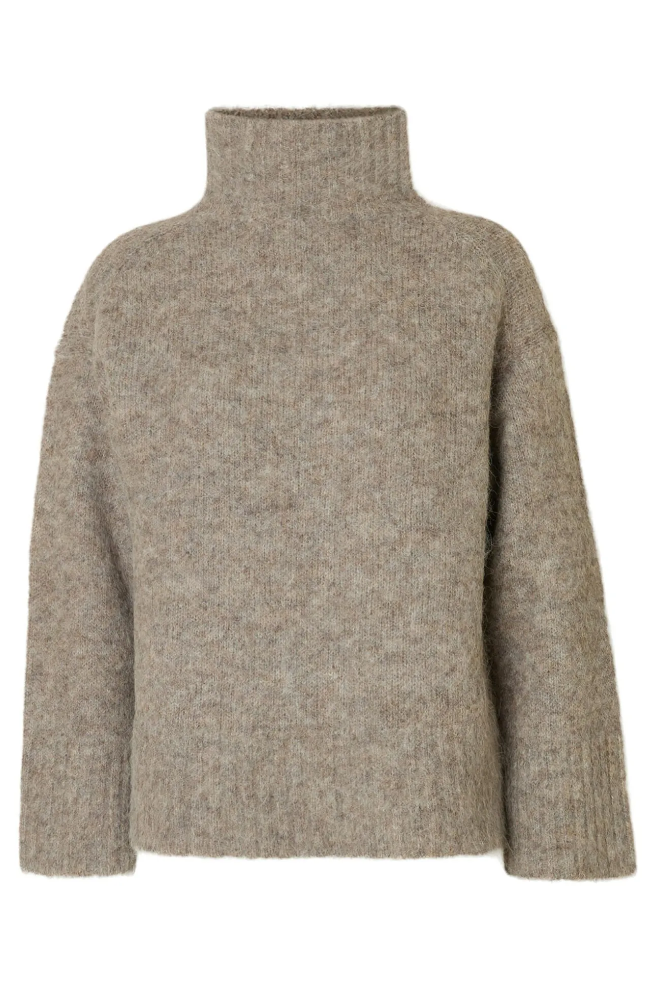 Jersey cuello alto alpaca