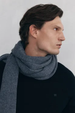 Jersey cuello caja lana merino y cashmere