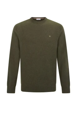 Jersey cuello caja lana merino y cashmere