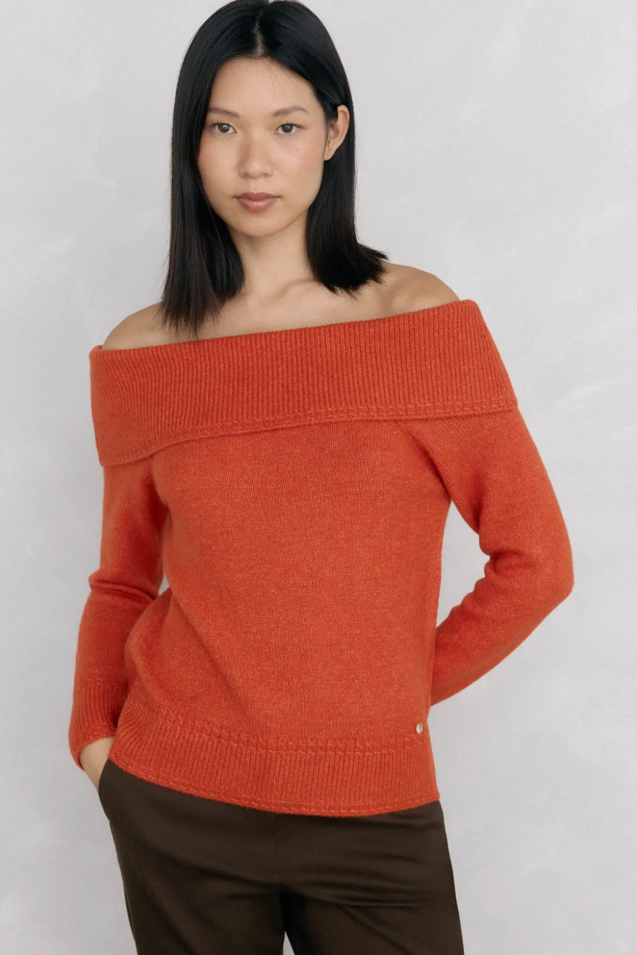 Jersey cuello envolvente