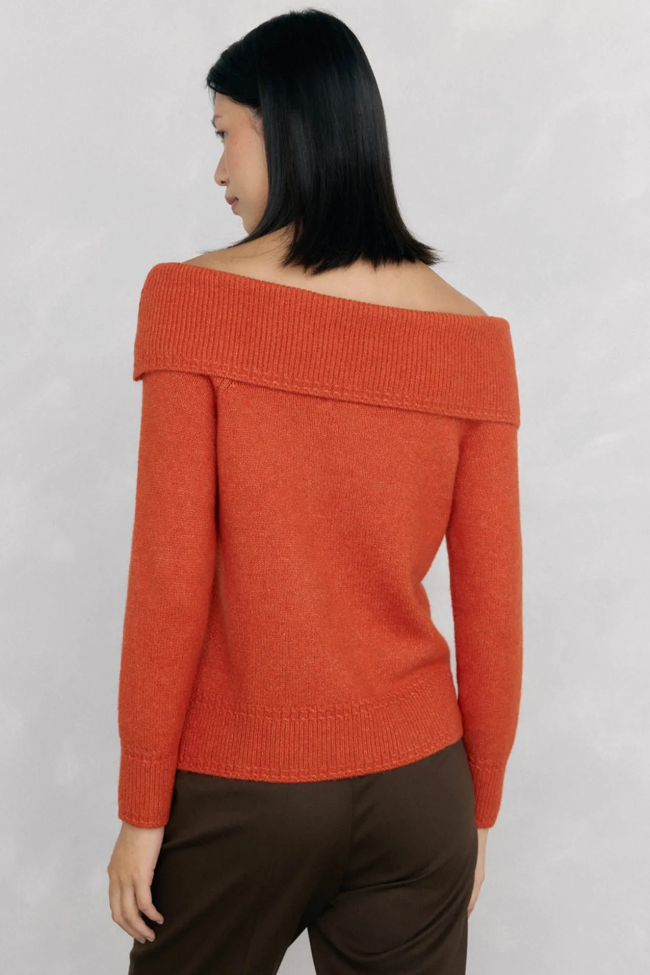 Jersey cuello envolvente