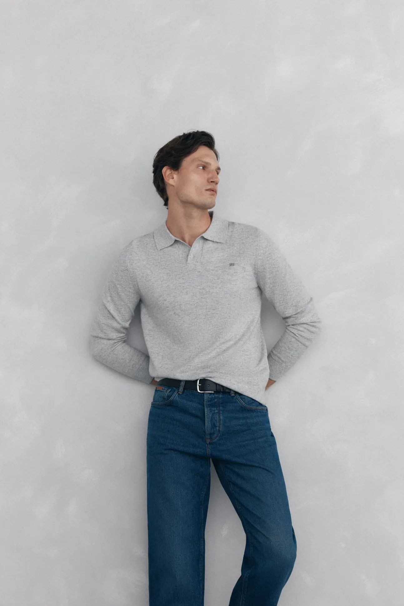 Jersey cuello johny lana merino y cashmere