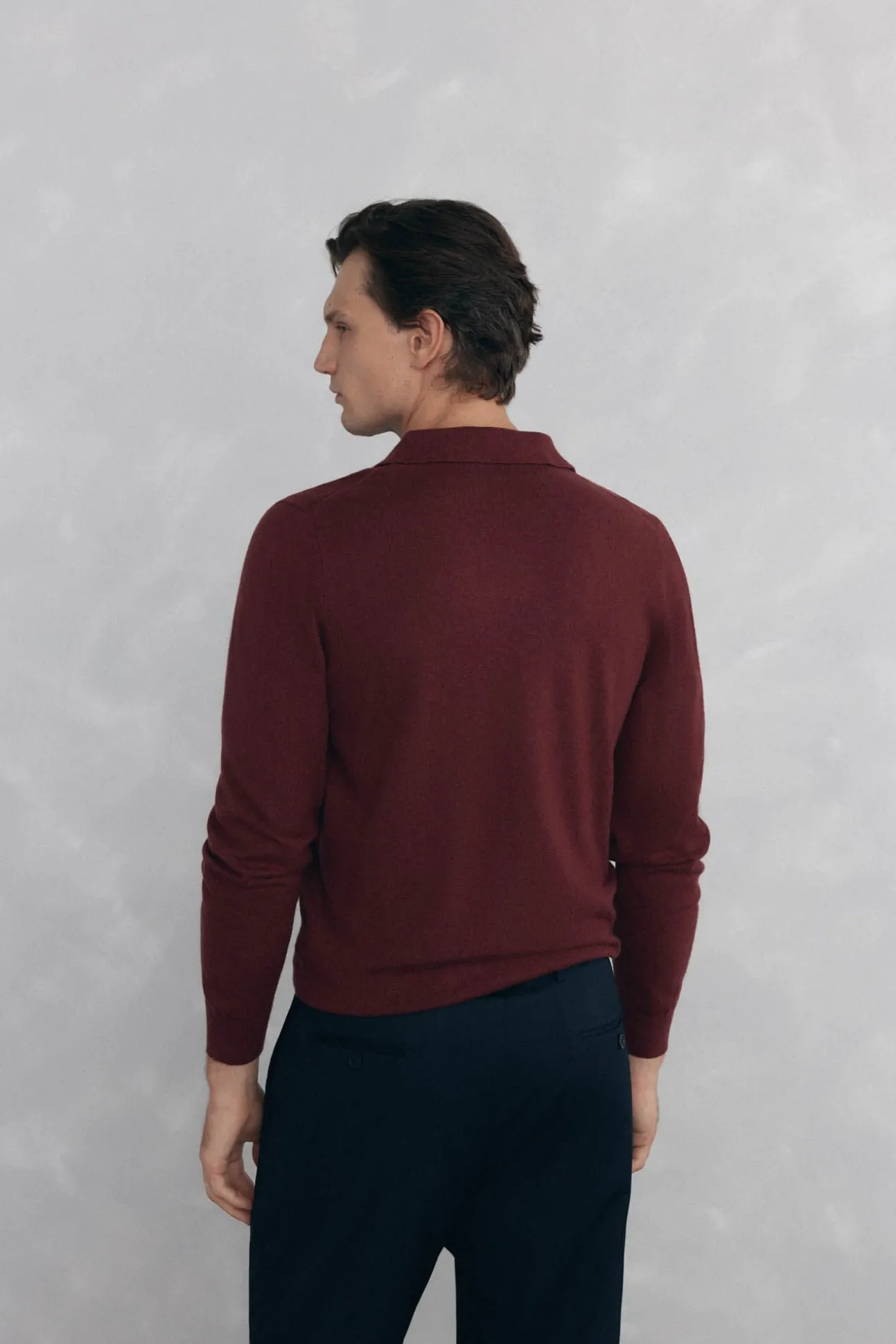 Jersey cuello johny lana merino y cashmere
