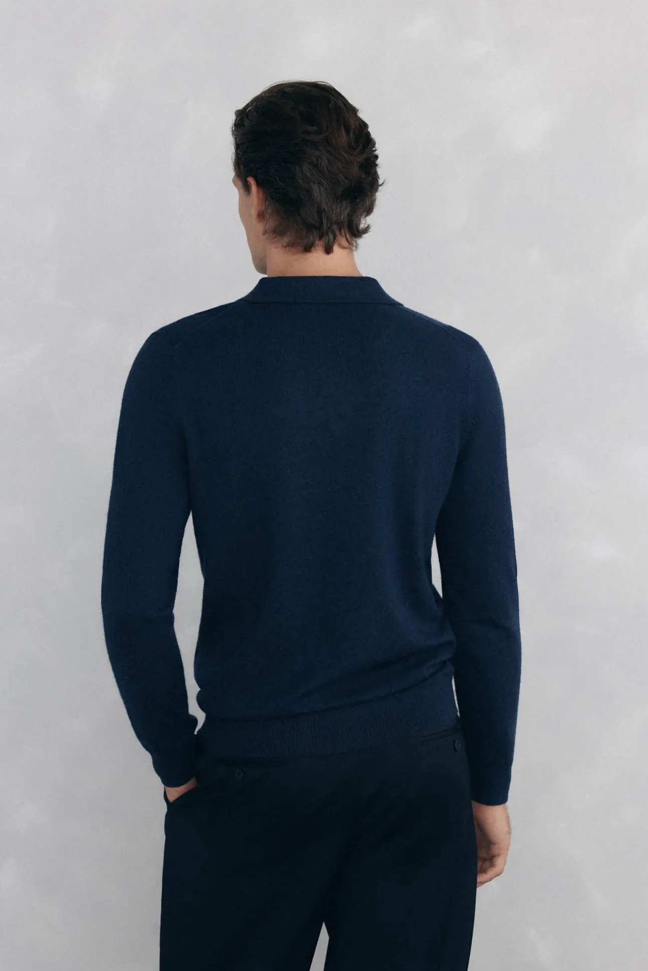 Jersey cuello johny lana merino y cashmere