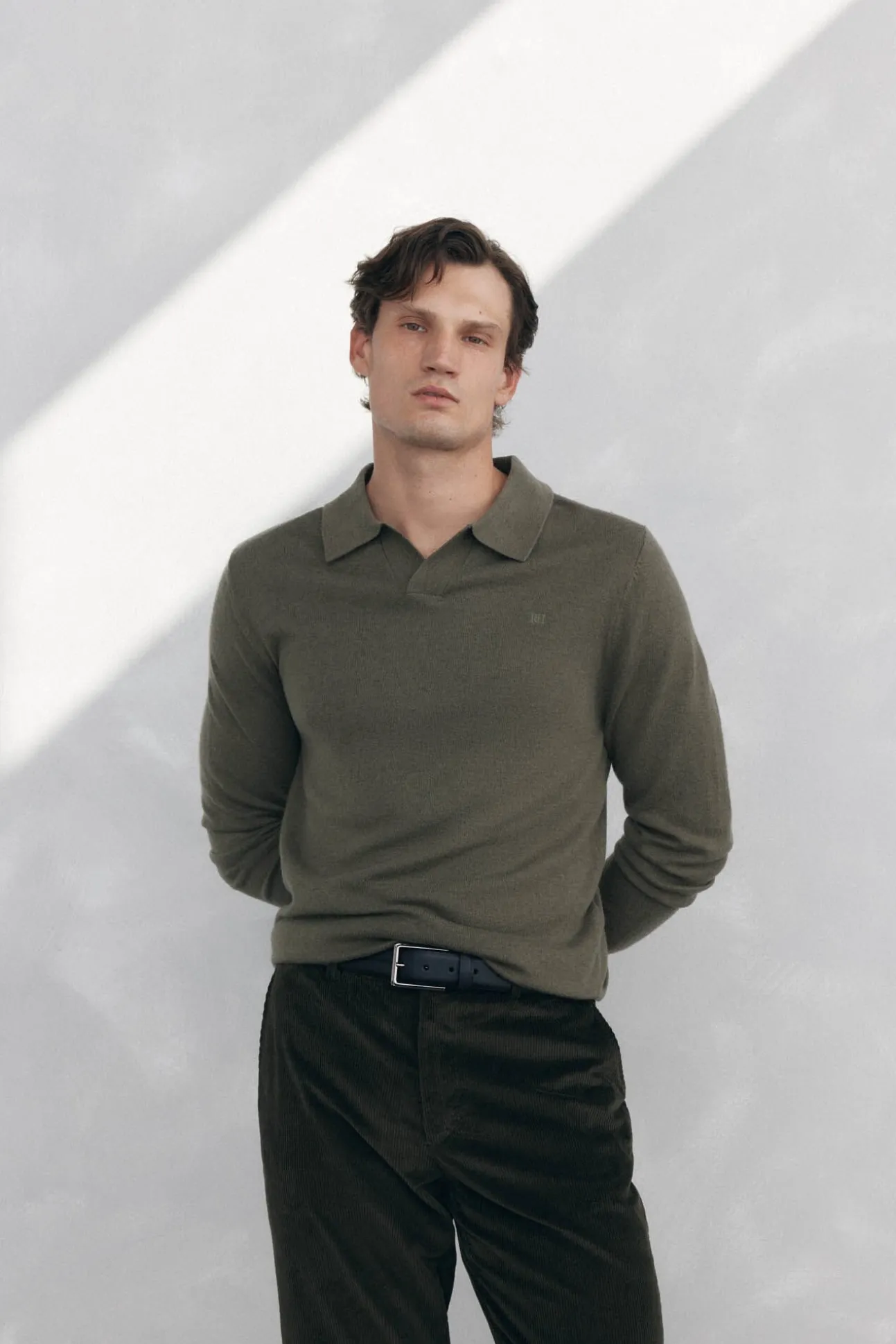 Jersey cuello johny lana merino y cashmere