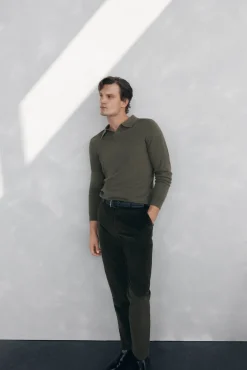 Jersey cuello johny lana merino y cashmere