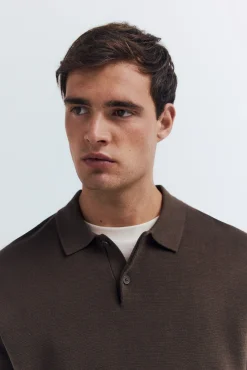 Jersey cuello polo botones