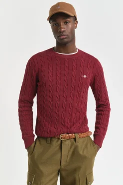 Jersey de algodón con cuello redondo