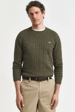 Jersey de algodón con cuello redondo