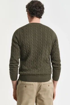 Jersey de algodón con cuello redondo
