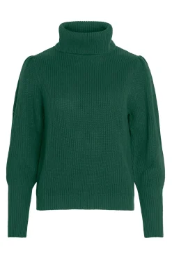 Jersey de cuello vuelto con canalé
