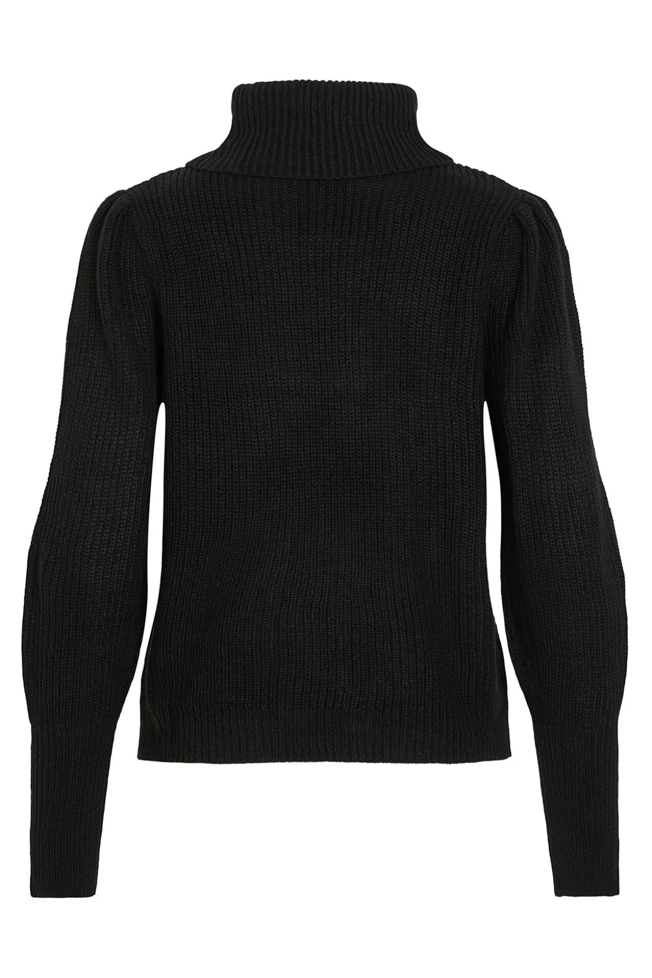 Jersey de cuello vuelto con canalé