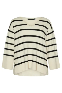 Jersey de manga larga y cuello pico Curve
