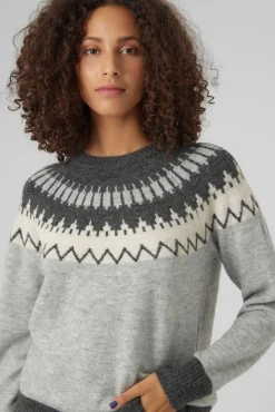 Jersey de mujer de manga larga con estampado