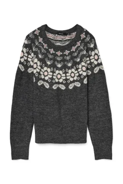 Jersey de mujer de manga larga con estampado