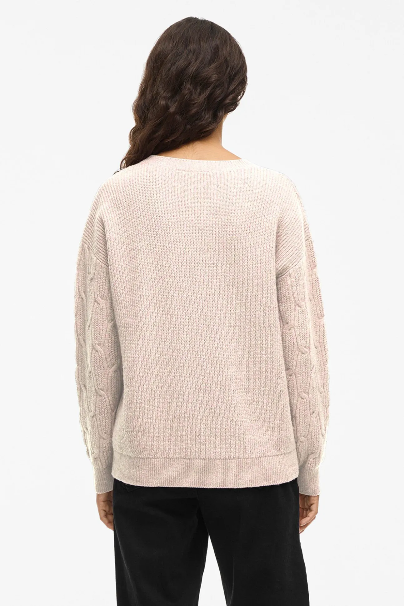 Jersey de ochos con cuello redondo