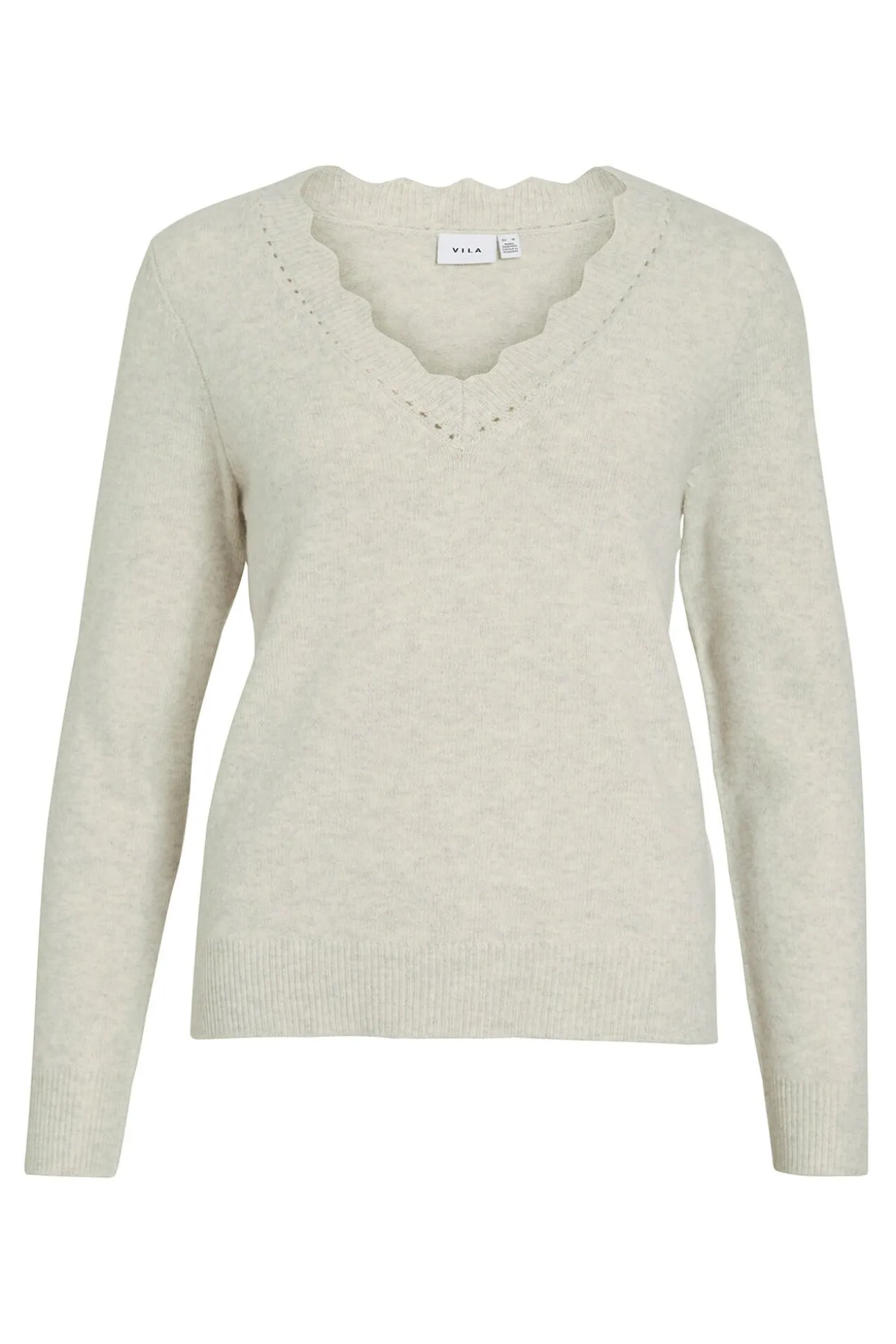 Jersey de punto con cuello pico