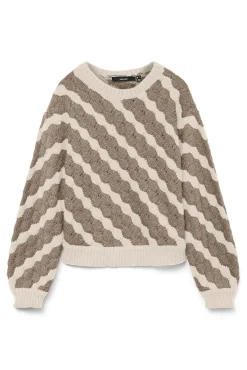 Jersey de punto efecto geométrico