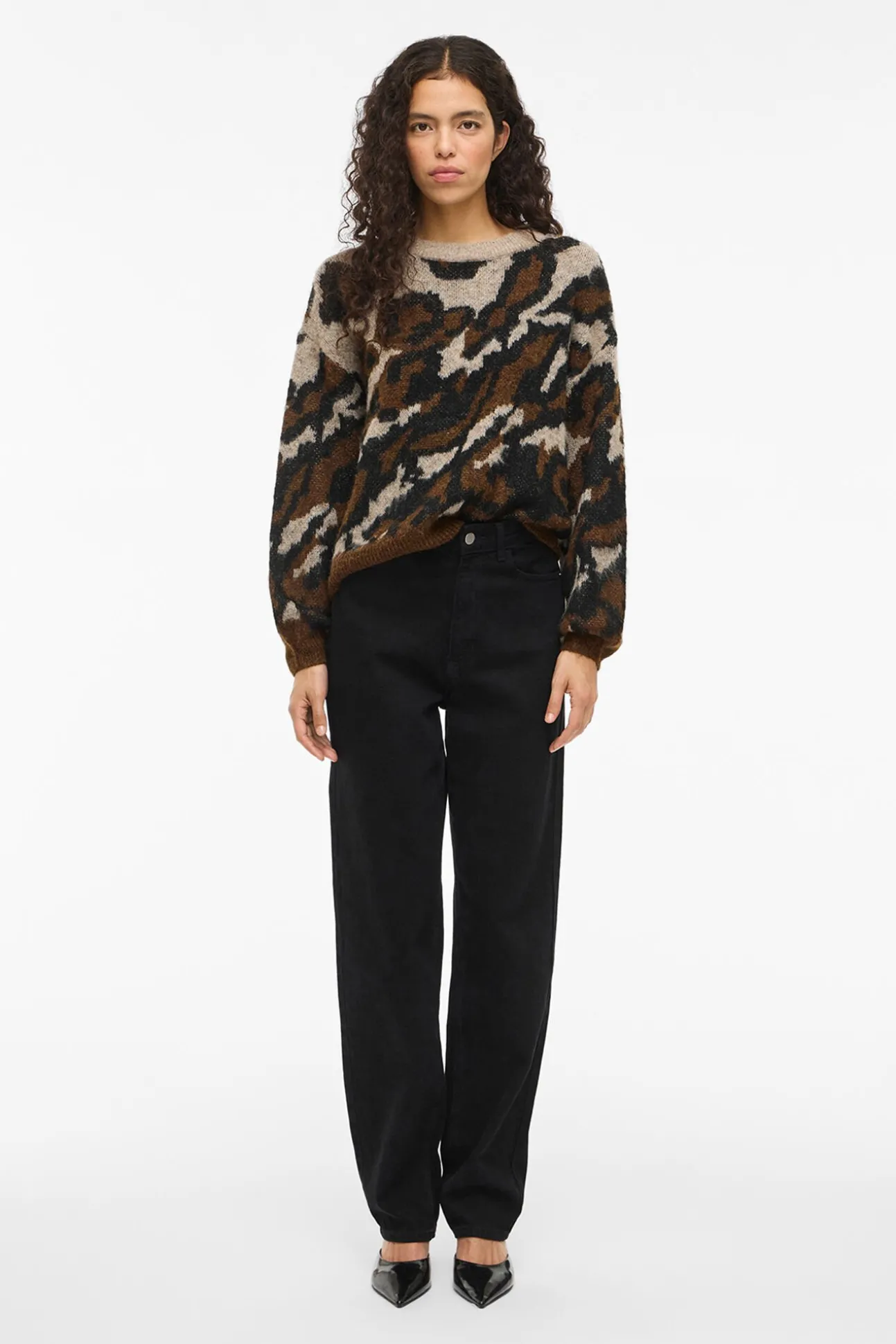 Jersey de punto jacquard con lana