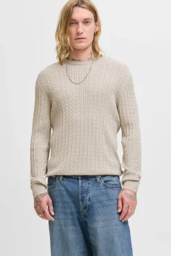 Jersey de punto trenzado