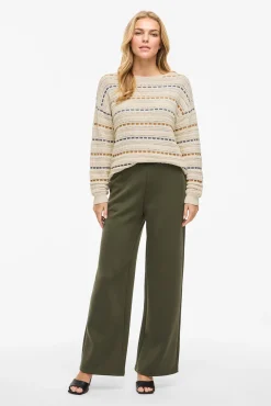 Jersey de rayas con calados