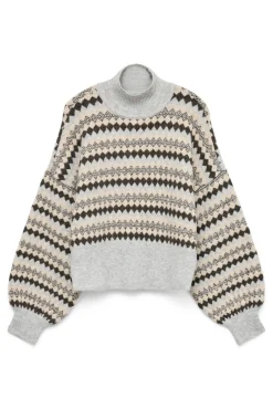 Jersey estampado con cuello alto