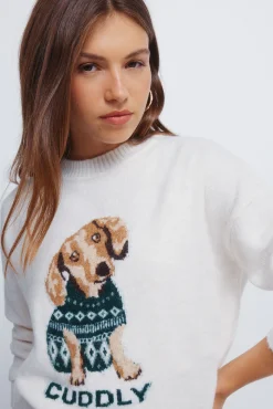 Jersey intarsia perro 