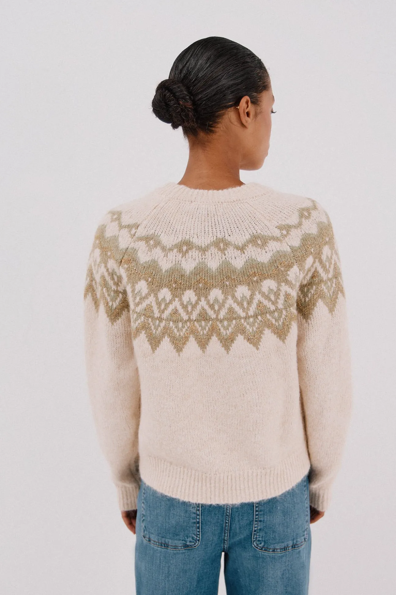 Jersey jacquard Fair Isle