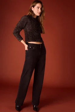 Jersey negro lurex