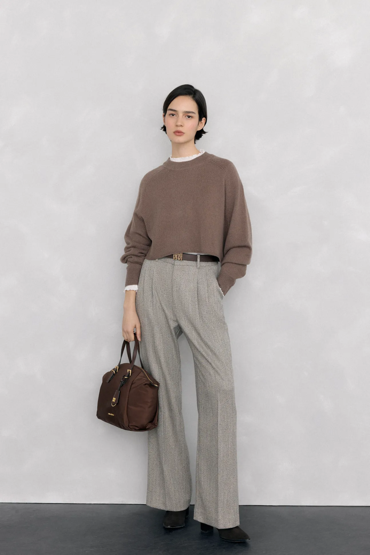 Jersey oversize cropped