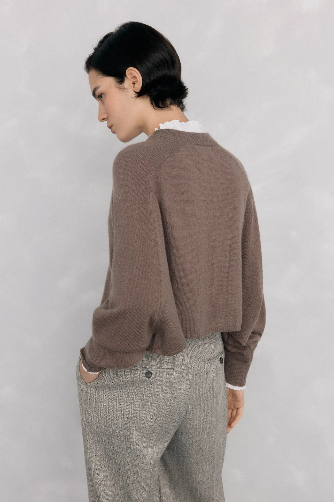 Jersey oversize cropped