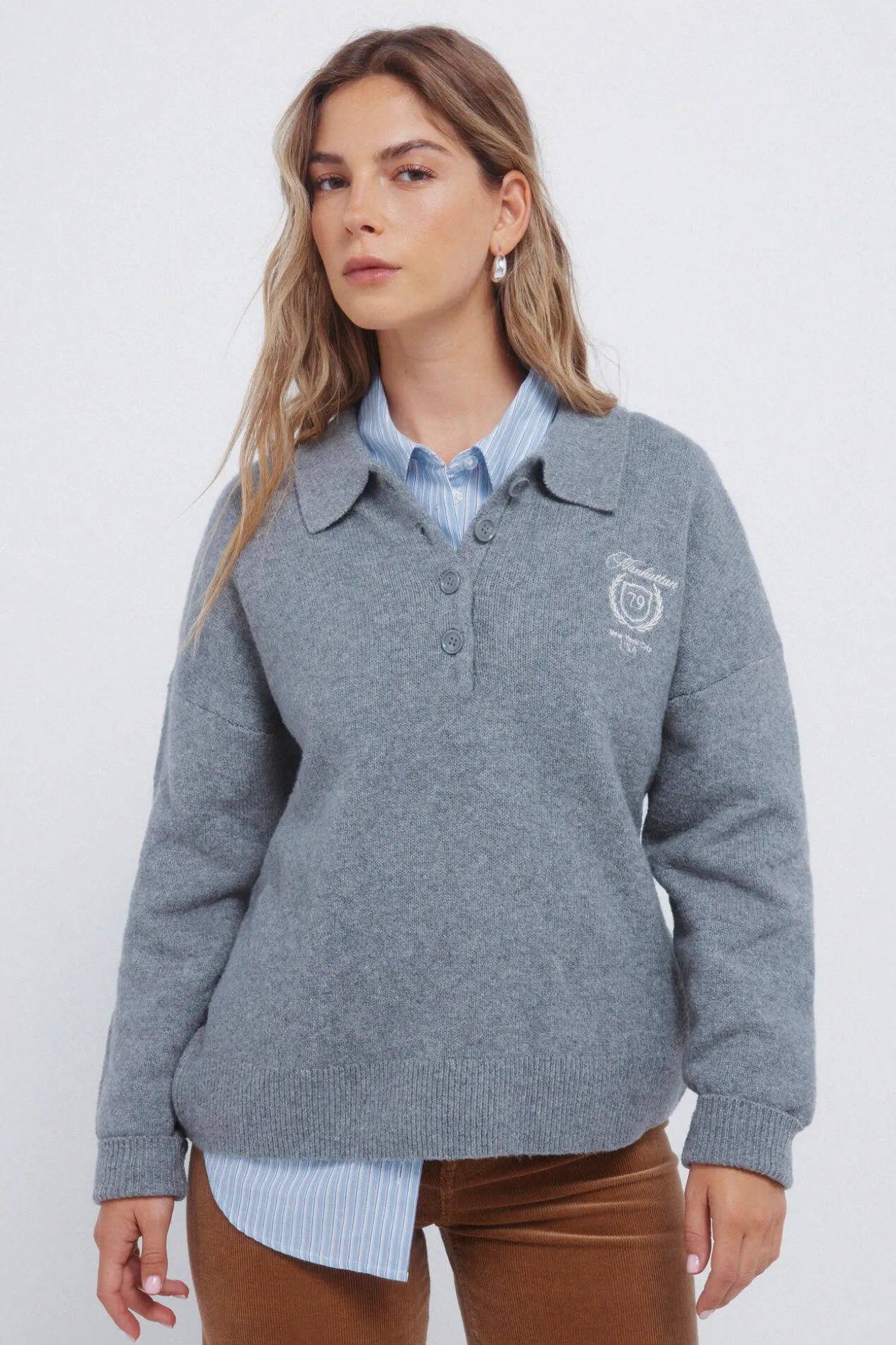 Jersey polo bordado