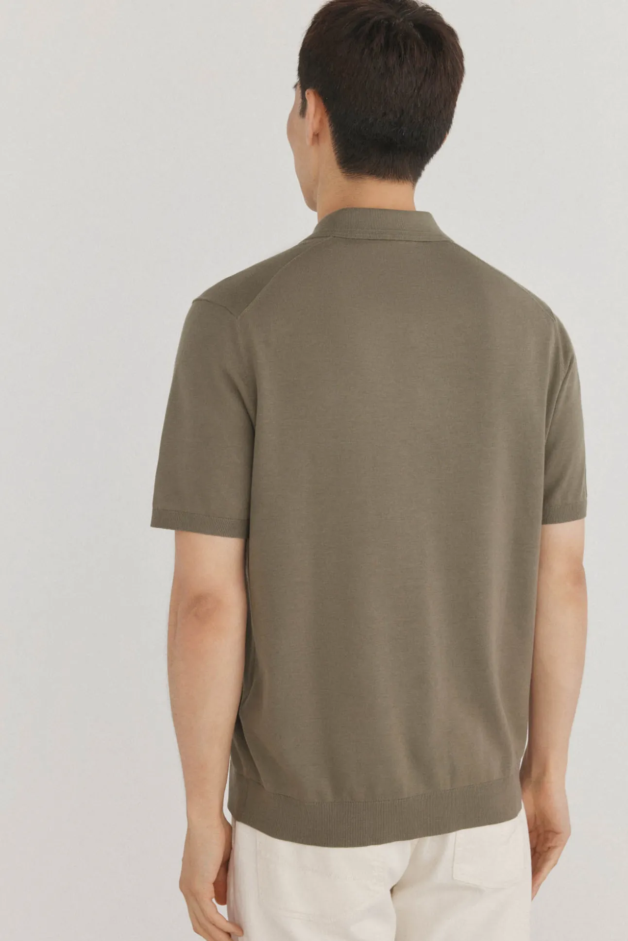 Jersey polo premium manga corta algodón