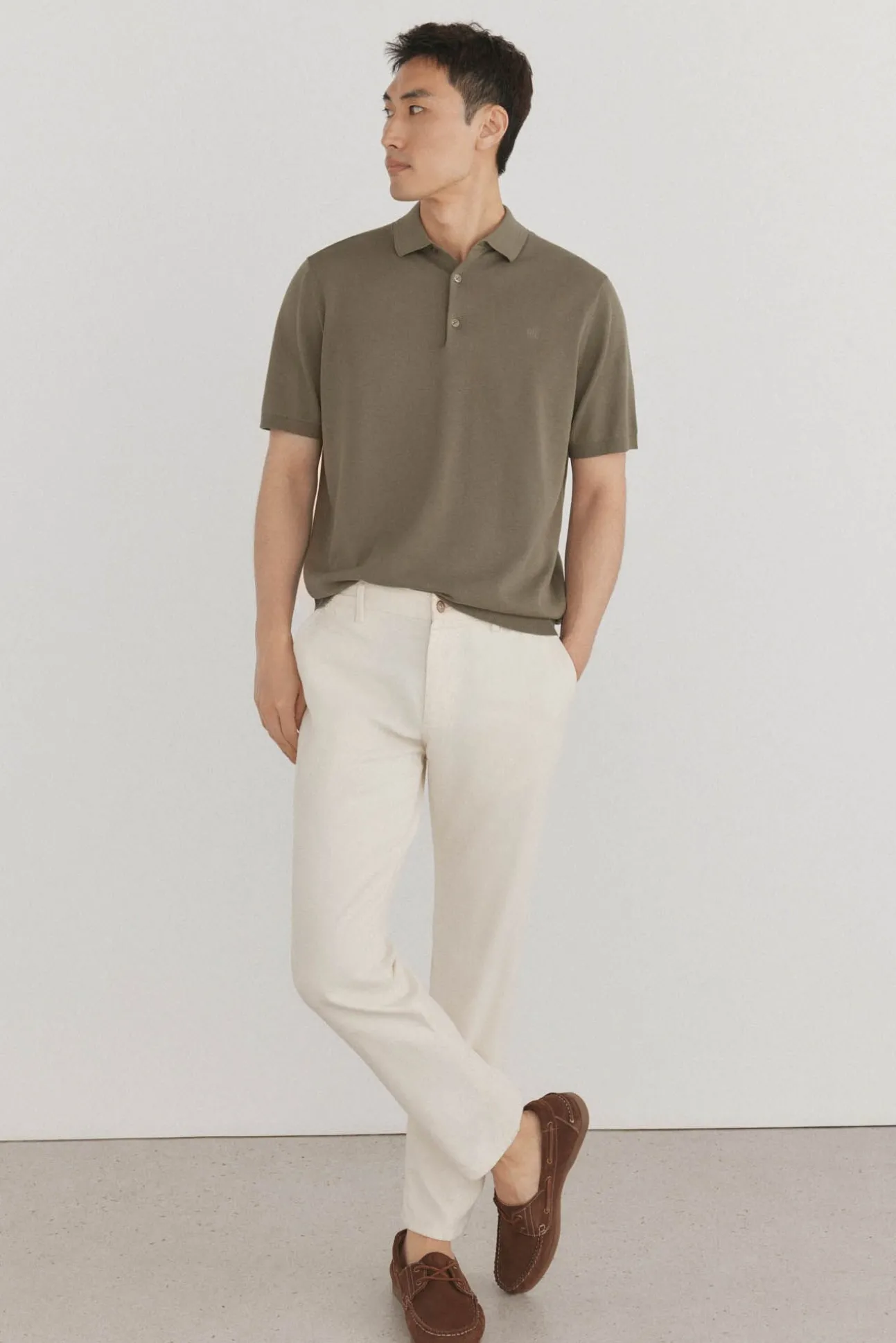 Jersey polo premium manga corta algodón